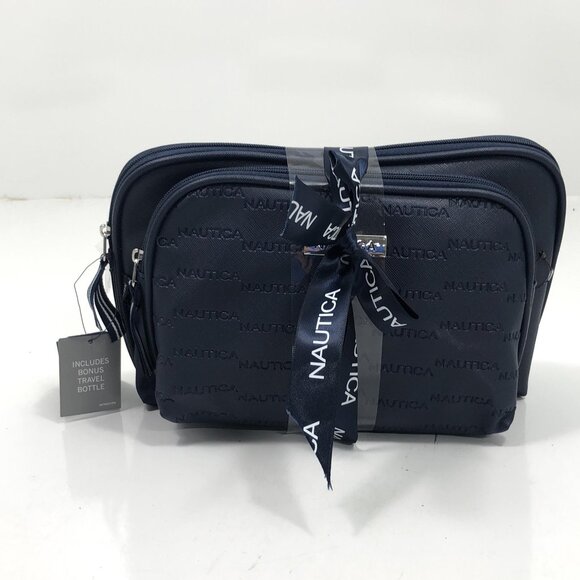 NWT Nautica  2-Piece Trap Case Indigo Key Largo - Picture 1 of 4